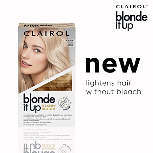 Clairol Blonde It Up Permanent Hair Dye, Platinum Blonde Hair Color, Pack of 2