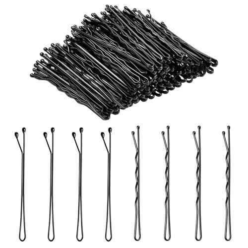 100 PCS 2.2 Inch(55 mm) Bobby Pins Black, Premium Bobby Pin For Women, Kids And Girls, Great For All Hair Types