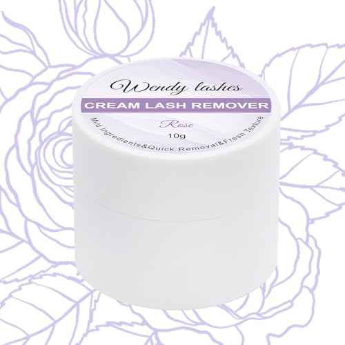 Lash Remover for Lash Extensions Low Irritation 10g Cream Glue-Remover Professional Fast Sensitive Skin Dissolution Lash Extension Remover By WENDY LASHES£¨Rose,10g£©
