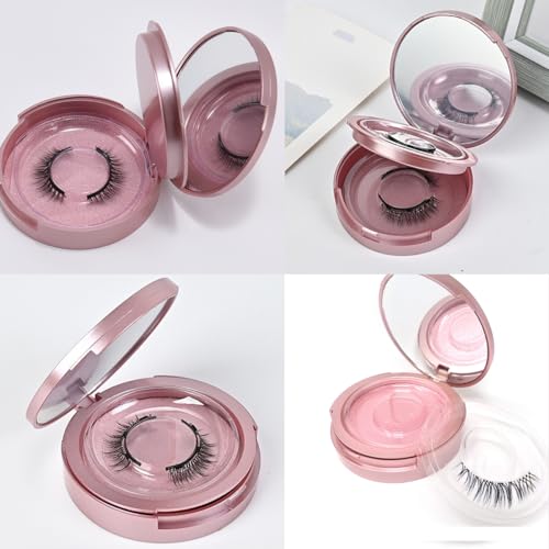 Eyelash Storage Case with Mirror – 2-Pack Black Lash Box