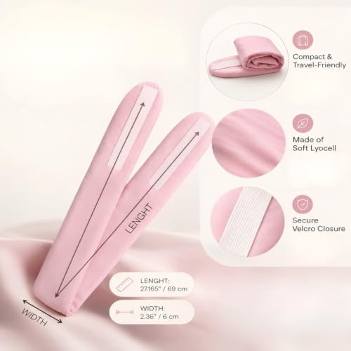 Soft Lyocell Spa Headband for Skincare & Makeup, Pink