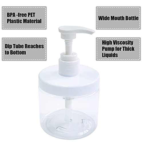 500ml Pump Bottle Dispenser | Refillable Bathroom Container