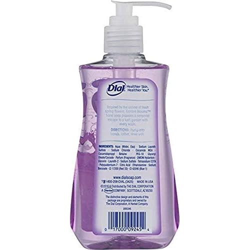 Dial Liquid Hand Soap, Marula Oil, 7.5 Fluid Ounce, Pack of 4