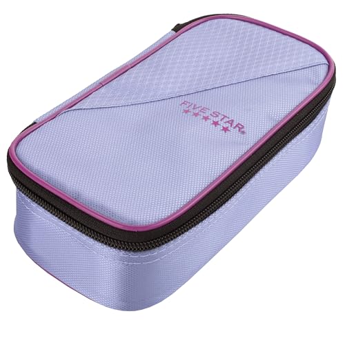Five Star High-Capacity Pencil Pouch, 8.5" Lilac/Berry