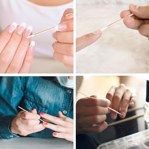 Eyxformula 1000 Count Precision Tip Cotton Swabs - 4 Inch Wooden Sticks for Makeup & Microblading