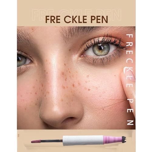 2-in-1 Freckle Pen & Blush - Waterproof Brown Stamp & Pink