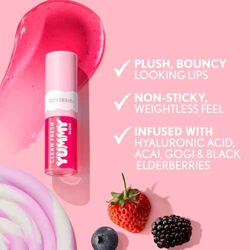COVERGIRL Clean Fresh Yummy Gloss Bite-Sized Minis Kit - Let¡¯s Get Fizzical & But First a Cosmo - 0.16 fl oz each