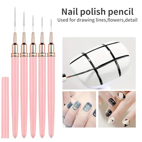 DAIXIANGER 62Pcs Nail Art Brush Set - Variation Nail Brush Set 1 for DIY Manicure