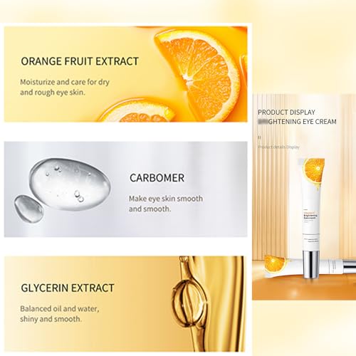 Ojeras Tratamiento Para Mujer, Vitamin c Eye Cream, Eye Tightener Cream for Under Eye Bags, Skin Renewing Anti Aging Eye Cream, Under Eye Cream for Women Mens (40g Crema para Las Ojeras Oscuras Mujer)