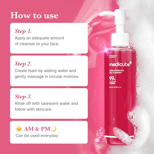 Medicube PDRN Jelly to Foam Facial Cleanser - Hydrating Low pH Skin Care