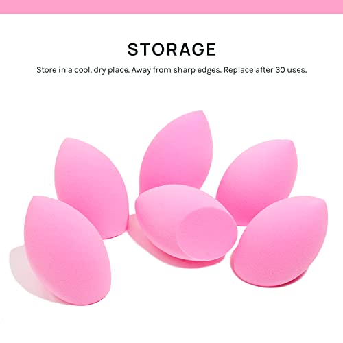 AOA Studio Makeup Sponge Set - 6 Latex-Free Blenders