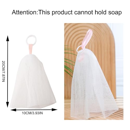 6 Pack Facial Cleanser Foaming Net Exfoliating Mesh Sponge