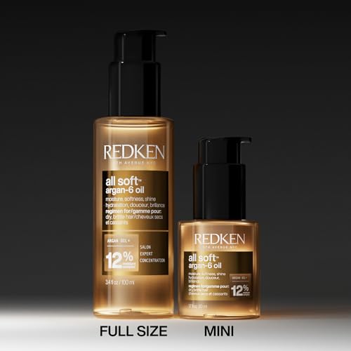 Redken All Soft Argan-6 Oil Treatment | Deep Conditioning & Heat Protection
