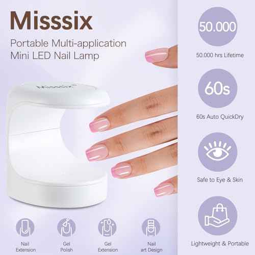 Misssix French Tip Press On Nails, 150Pcs French Gel Nail Tips, Short Square Soft Gel Fake Nails, X-BASIC Tips Starter Kit for Nail Art DIY 15 Sizes