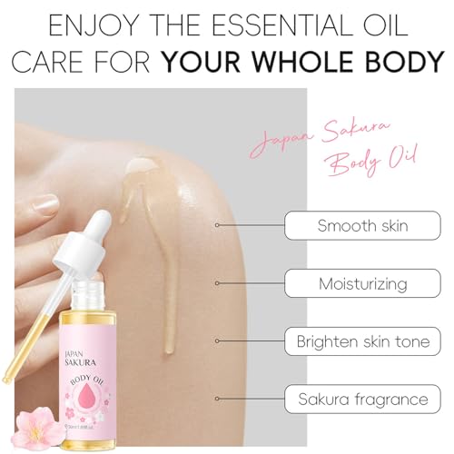 INSEEK Cherry Blossom Bath and Body Gift Set for Women, 9Pcs Bath Gift Sets, Relaxing Home Bath Spa Gifts Set for Self Care, Christmas Birthday Gifts for Mom, Girlfriend, Sister, Female Friends