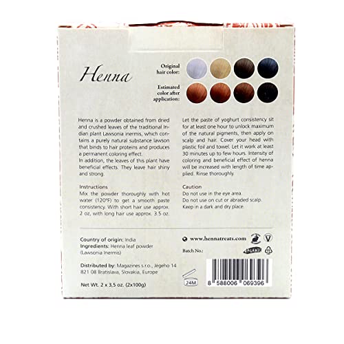 Henna Powder Red Hair Dye 7oz - Natural & Organic