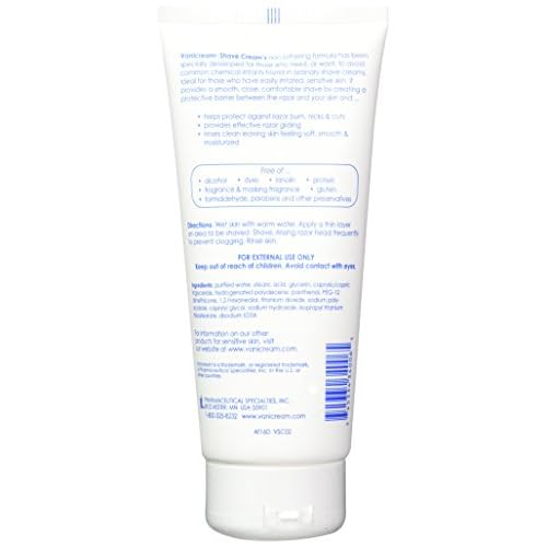 Vanicream Shave Cream for Sensitive Skin - 6 Oz (2 Pack)