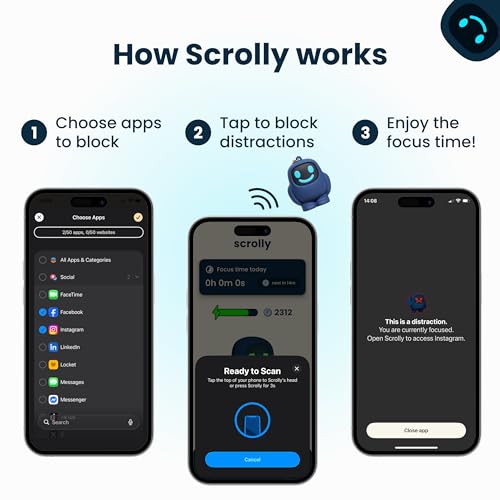 Scrolly Physical App Blocker - Screen Time Lock