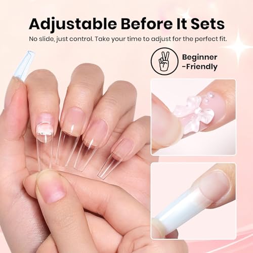 Beetles Nail Glue for Press On Nails - UV-Free, 2Pcs 10g