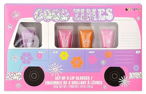 iscream Berry Scented Glitter Lip Gloss Set - 4 Tube Pack