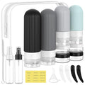 ME.FAN 18 Pack TSA Approved Silicone Travel Bottles Set - Grey