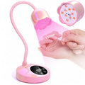 Makartt UV Nail Lamp for Gel Nails with Gooseneck, Rechargeable, Iridescent Pink