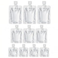 Dot&Dot 10-Pack TSA Approved Reusable Travel Liquid Pouches with Labels & Clear Bag