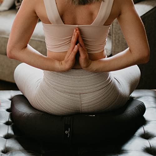 Hugger Mugger V-Shaped Meditation Cushion - Buckwheat Fill