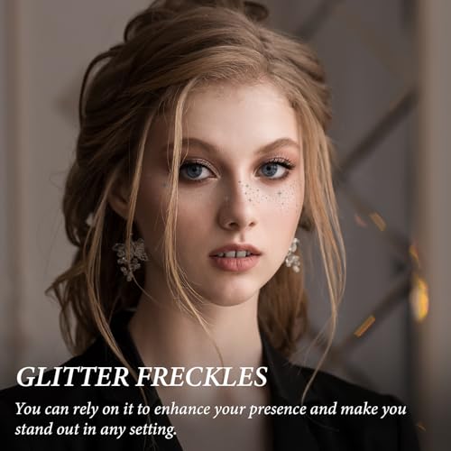 Glitter Freckles Temporary Face Tattoos - 12pc Waterproof