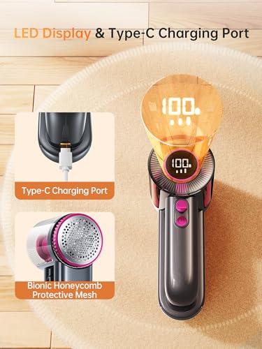 DRFLASH Fabric Shaver Rechargeable - 3 Speed Lint Remover