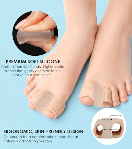 Bunion Corrector Toe Separators for Men & Women - 2PCS