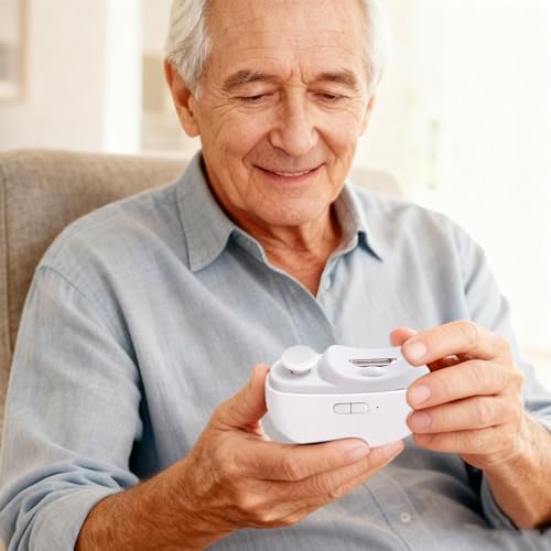 Upgraded 3-in-1 Electric Nail Clipper with LED Light - Easy Operation for Seniors & Kids