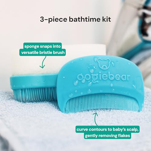 oogiebear Cradle Cap Brush Kit for Babies - Gentle Scalp Care