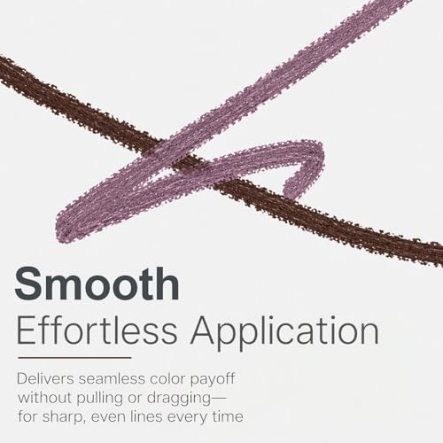 Plum Brown Gel Eyeliner Pencil for Mature Eyes, Waterproof & Smudge-Proof