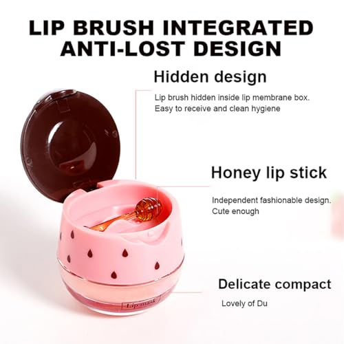 Lip Balm Sleeping Lip Mask, Long-Lasting Nourishing & Moisturizing Lip Night Care Lip Anti-chapped Lip Cream Lip Skin Care (9 Packs Fruit)