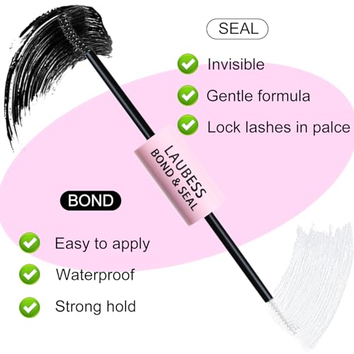 Lash Bond and Seal Mascara - Waterproof Eyelash Extensions 5ml+5ml