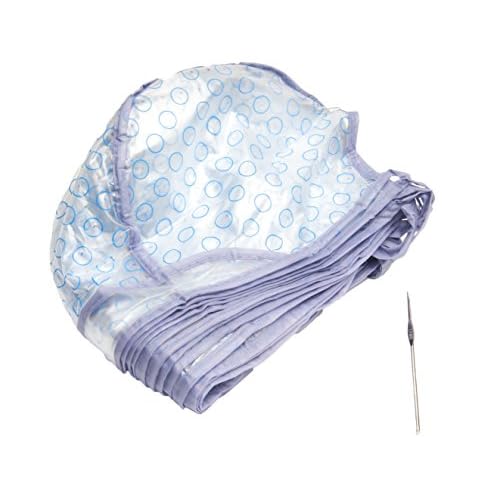 Diane Extend-A-Cap Salon Hair Caps with Metal Hook for Highlights Clear Extra Large D729, 12 Count (Pack of 1)