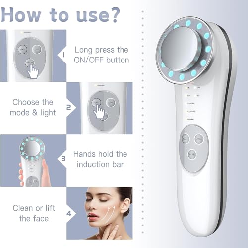ERICAT Microcurrent Face Lifting Massager with Heating & 3 Modes
