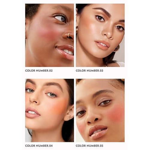 MAEPEOR Cream Blush 9 Color High-Pigmented Smooth Buildable Face Blush Long-Lasting Natural Look Blusher (Color 02)