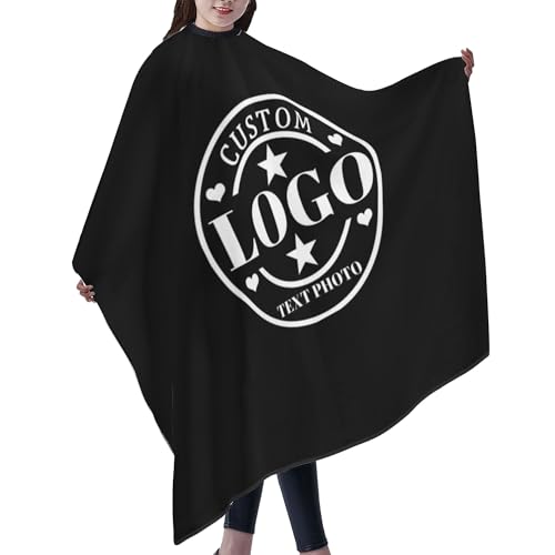 Custom Barber Cape with Logo - Personalized Haircut Apron