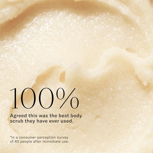 Josie Maran Argan Sugar Balm Body Scrub - Exfoliating Sugar Scrub with 100% Pure Argan Oil & Coconut Oil - Softens, Smoothes & Hydrates Dry Skin - Vegan + Cruelty Free - Vanilla Bean (10 oz)