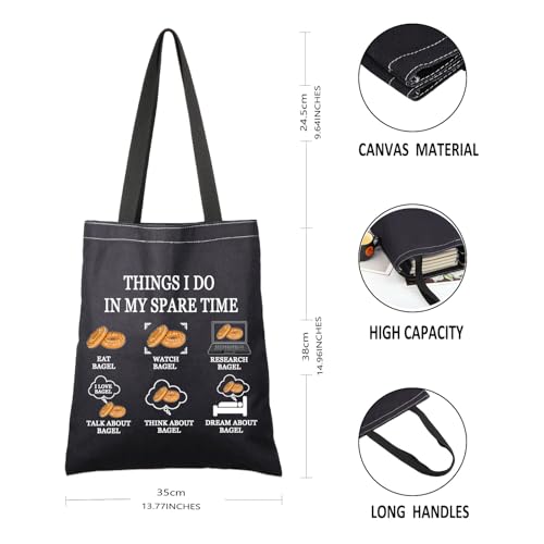 G2TUP Bagel Lover Tote Bag - Bagel Taster Gift for Bread Enthusiasts