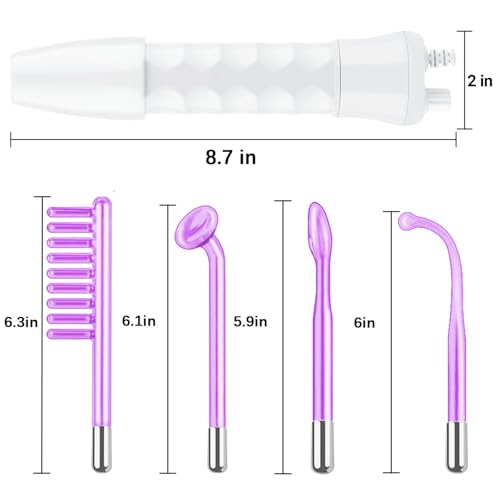High Frequency Facial Tool with 4 Tubes