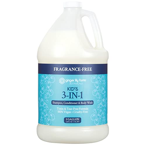 Ginger Lily Farms Kids 3-in-1 Shampoo & Body Wash, 128 oz