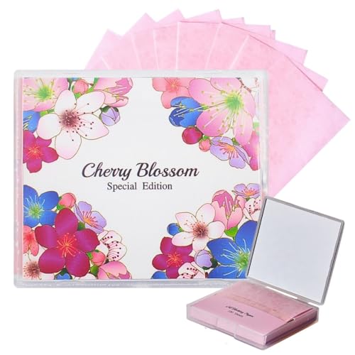 Oil Blotting Paper 100 Sheets Korean with Mirror Case
