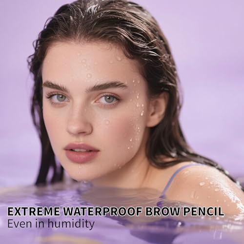 4-Tip Microblading Eyebrow Pencil with Clear Gel - Waterproof