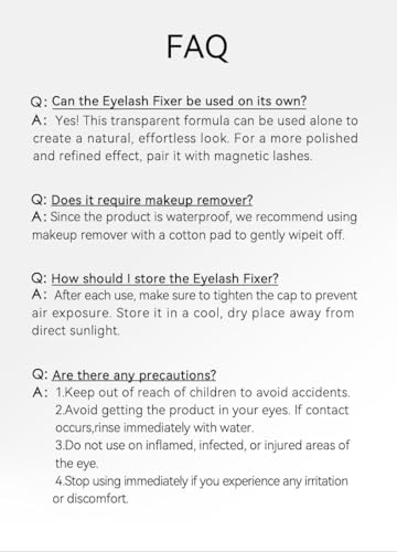 WOSADO Magnetic Eyelashes Fixer - 2g Light Adhesive