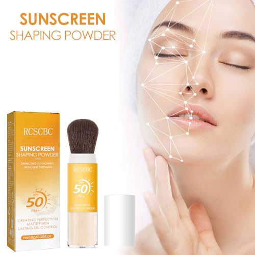 Powder Sunscreen SPF 50 Brush for Face & Scalp