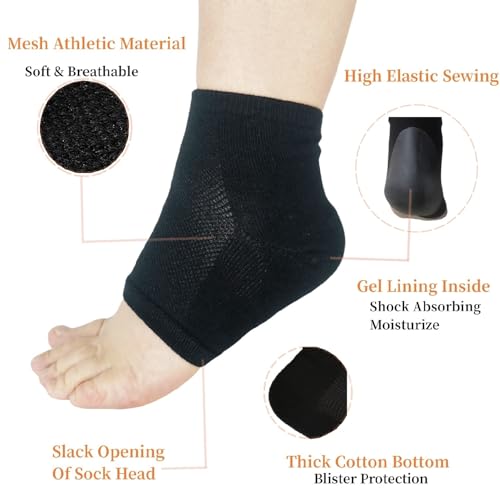 Kids Gel Heel Sports Socks for Plantar Fasciitis & Heel Pain Relief