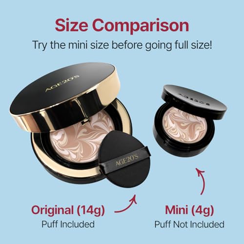 AGE20'S Signature Essence Cushion Foundation 21N - Vegan, SPF 50+